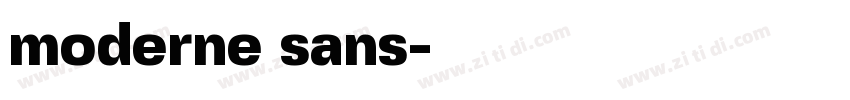 moderne sans字体转换